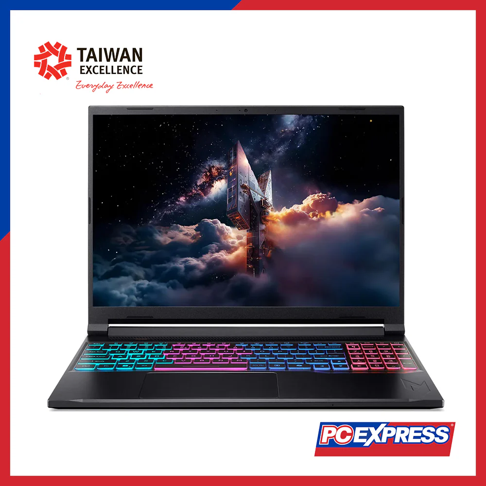 ACER Nitro V 16 Slim (ANV16S-41-R6TM) GeForce RTX™ 5050 AMD Ryzen™ 5 Laptop (Obsidian Black)
