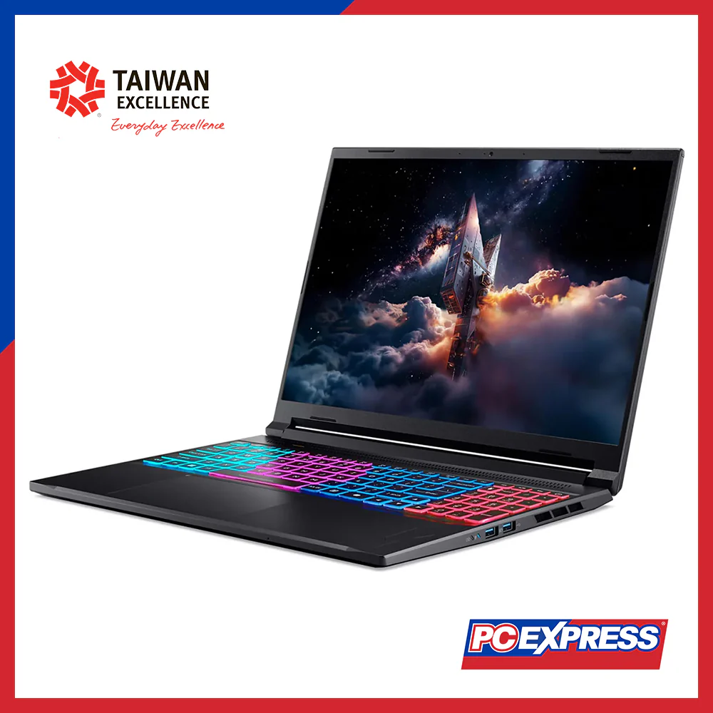 ACER Nitro V 16 Slim (ANV16S-41-R6TM) GeForce RTX™ 5050 AMD Ryzen™ 5 Laptop (Obsidian Black) - Image 3