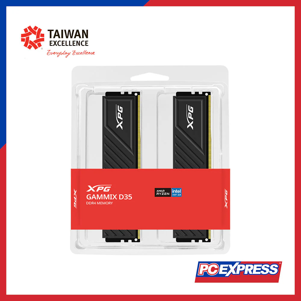 ADATA 16GB (2x 8GB) DDR4 3200MHz (AX4U32008G16A-DTBKD35) XPG GAMMIX D35 Desktop Memory - Image 5
