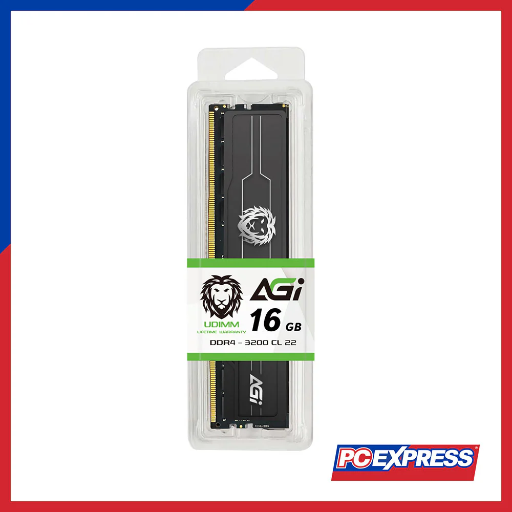 AGI Gear 16GB DDR4 3200MHz CL22 UDIMM Desktop Memory