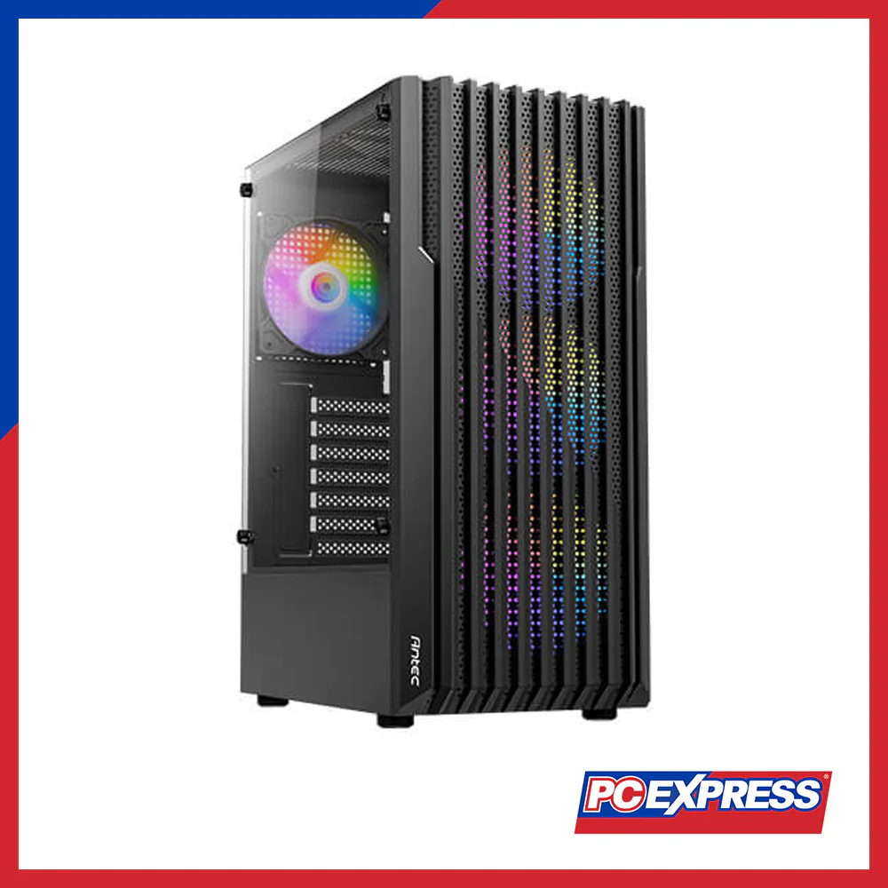 ANTEC AX22 ELITE RGB Tempered Glass Gaming Case (With free Mousepad) - Black