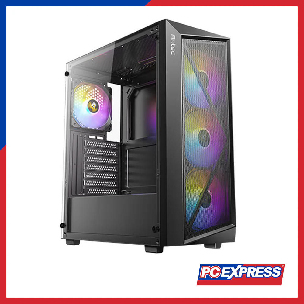 ANTEC AX67 ARGB Tempered Glass Gaming Case (With Free Mouse Pad) - Black