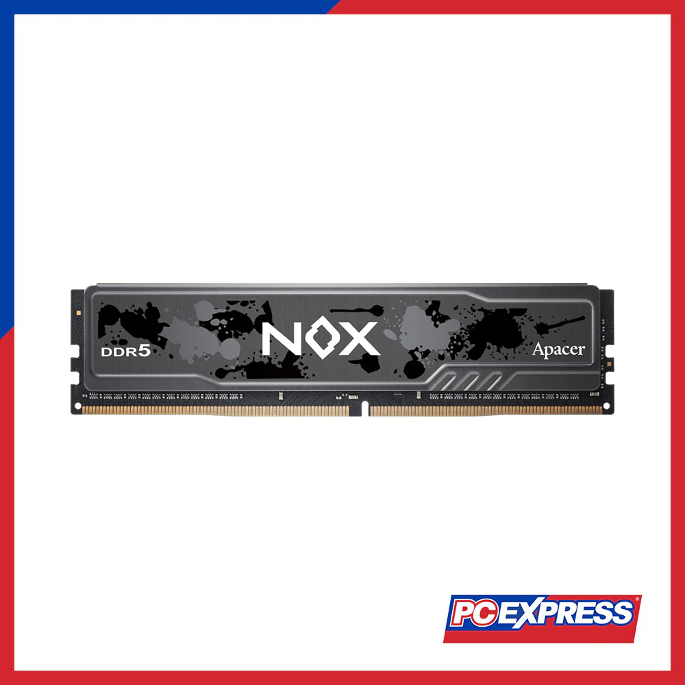 APACER 16GB DDR5 6000MHz NOX (1x 16GB) (AH5U16G60C622MBAA-1) W/ Heatsink CL38 UDIMM Memory - Black