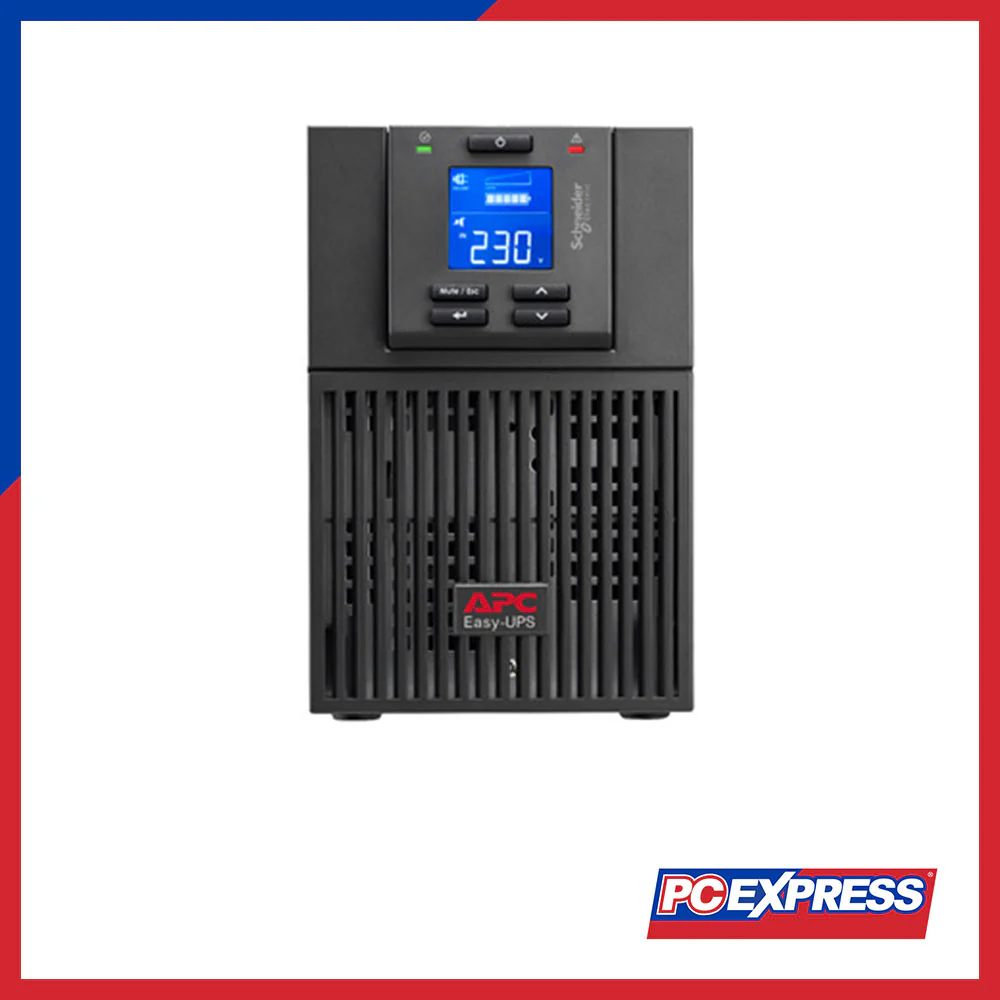 APC (SRV1KI-E ) Easy UPS On-Line, 1000VA/900W, Tower, 230V, 3x IEC C13 outlets, Intelligent Card Slot, LCD - Image 3