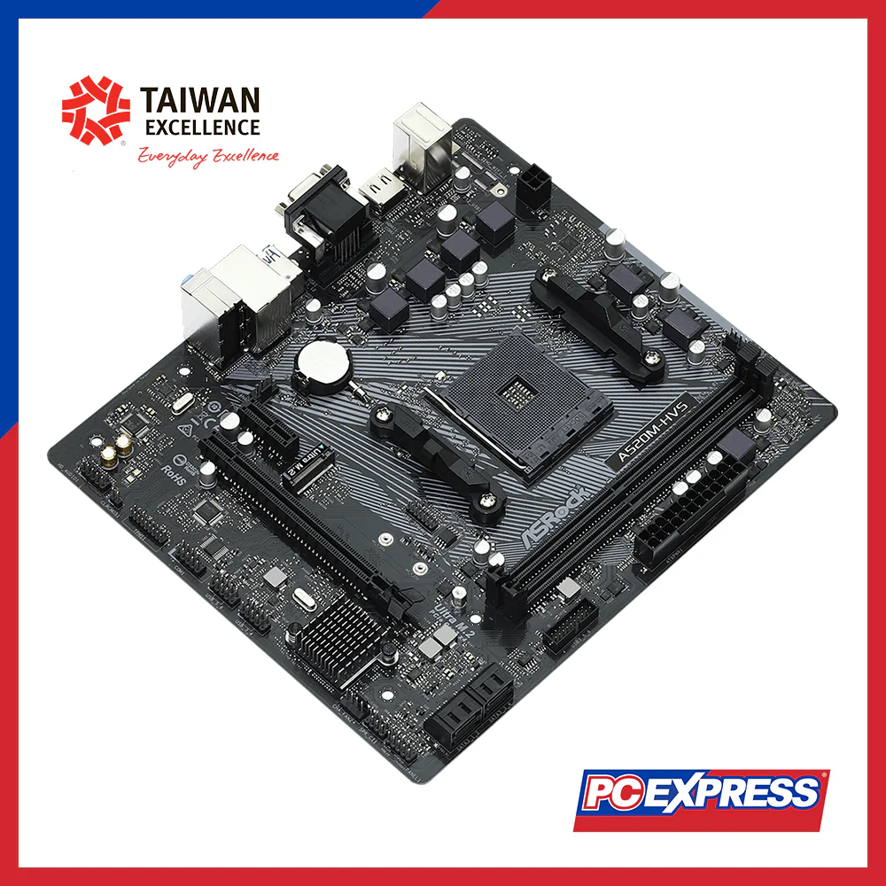 ASROCK A520M HVS M.2 PCIe 3.0 1 X Ultra micro ATX Motherboard - Image 3