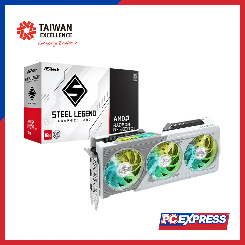 ASROCK AMD Radeon™ RX 9060 XT STEEL LEGEND OC 16GB GDDR6 128-bit Graphics Card - Image 6