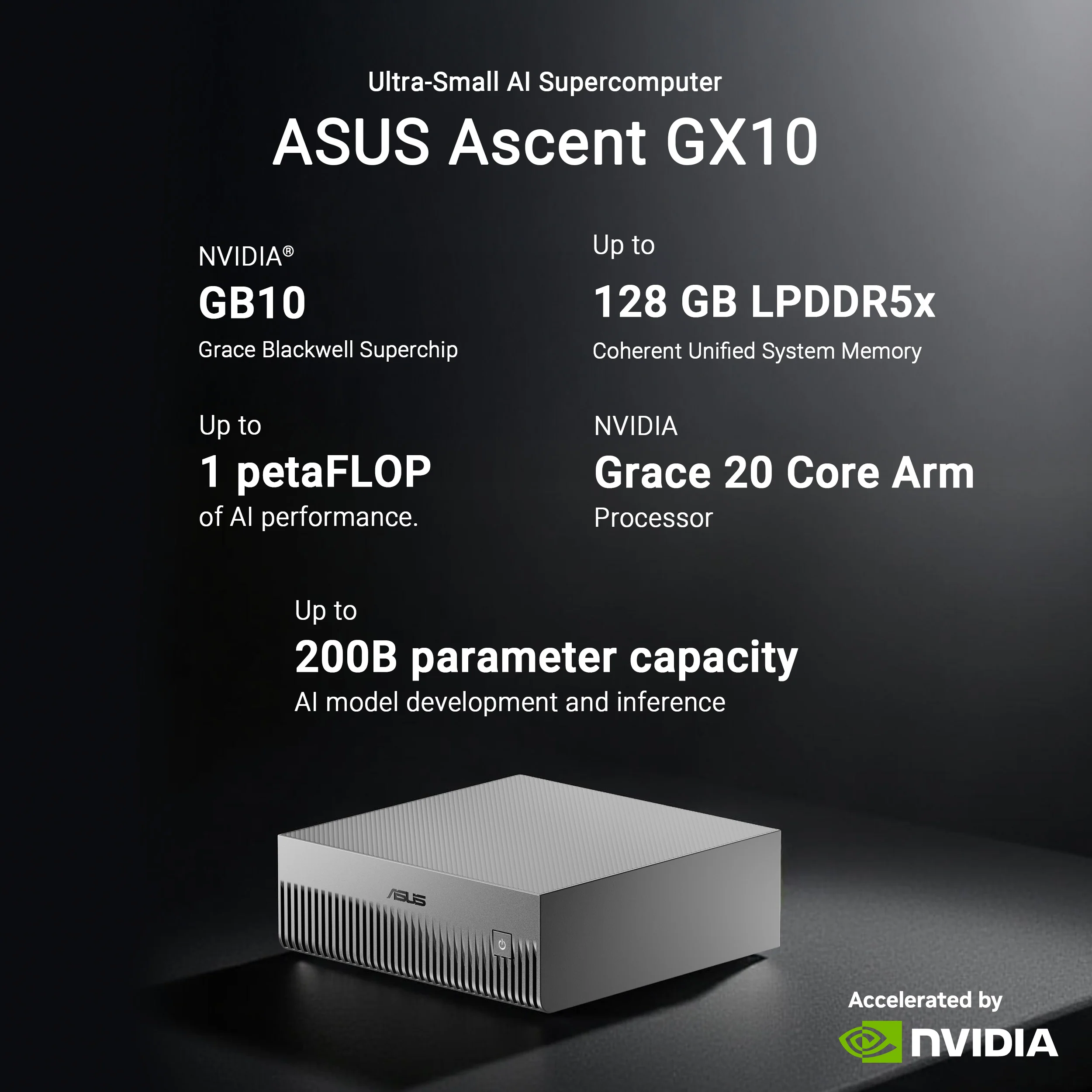 ASUS Ascent GX10 (4TB) Compact Desktop AI Supercomputer - Image 2