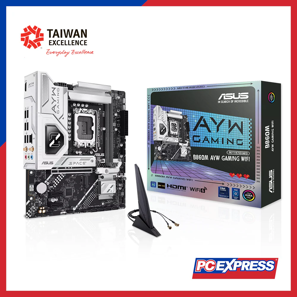 ASUS B860M AYW Gaming WiFi micro-ATX Motherboard