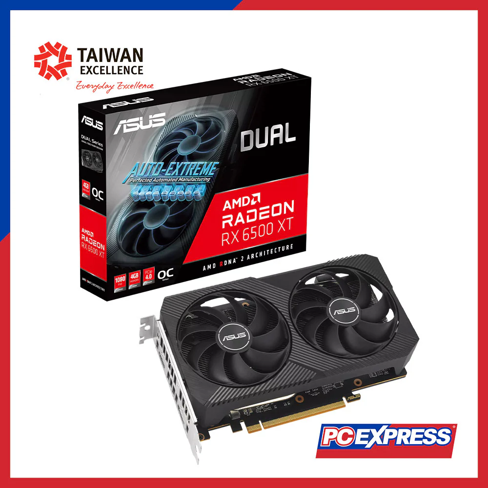 ASUS Dual Radeon™ RX 6500 XT V2 OC Edition 4GB GDDR6 64-bit Graphics Card - Image 6