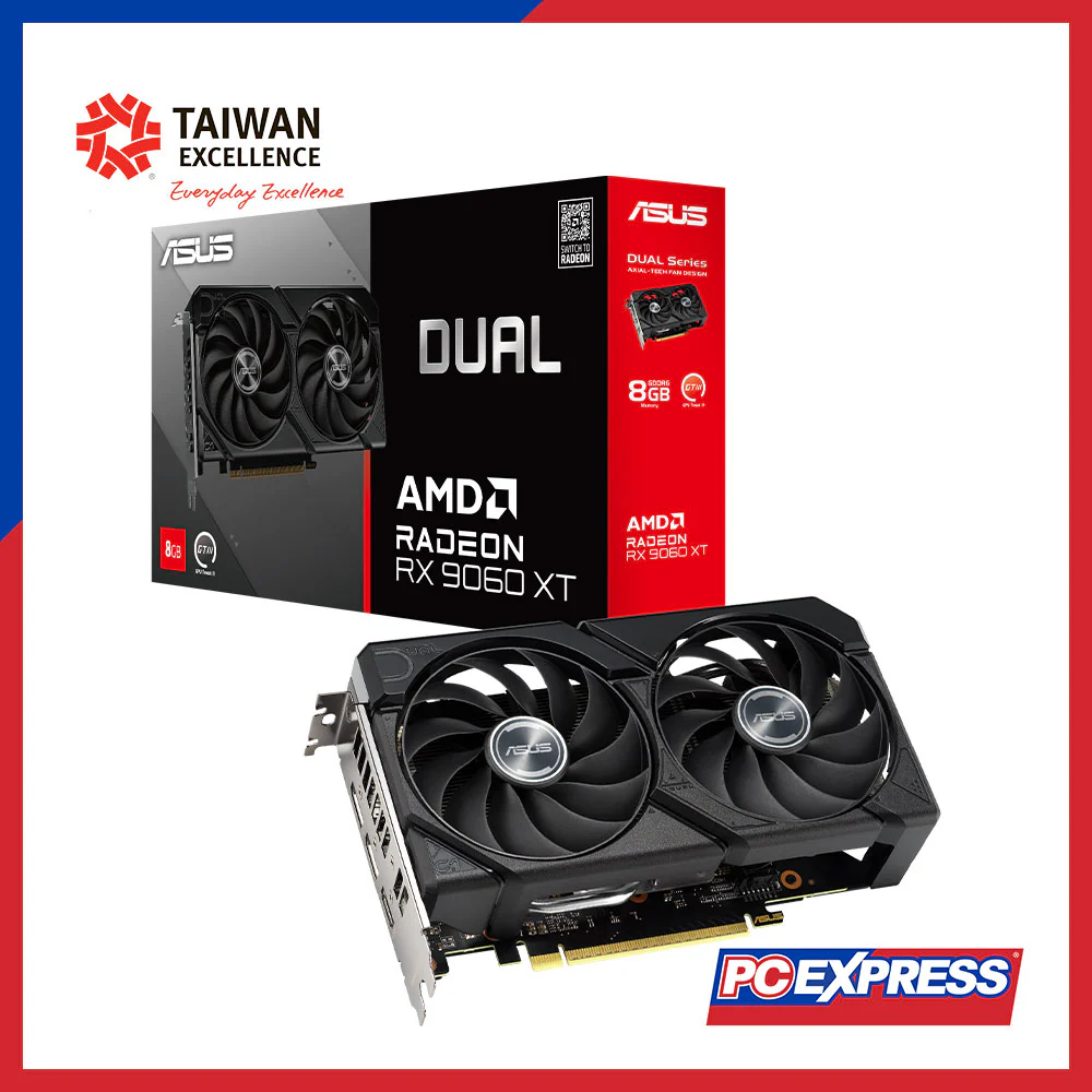 ASUS Dual Radeon™ RX9060XT 8G GDDR6 128-bit Graphics Card