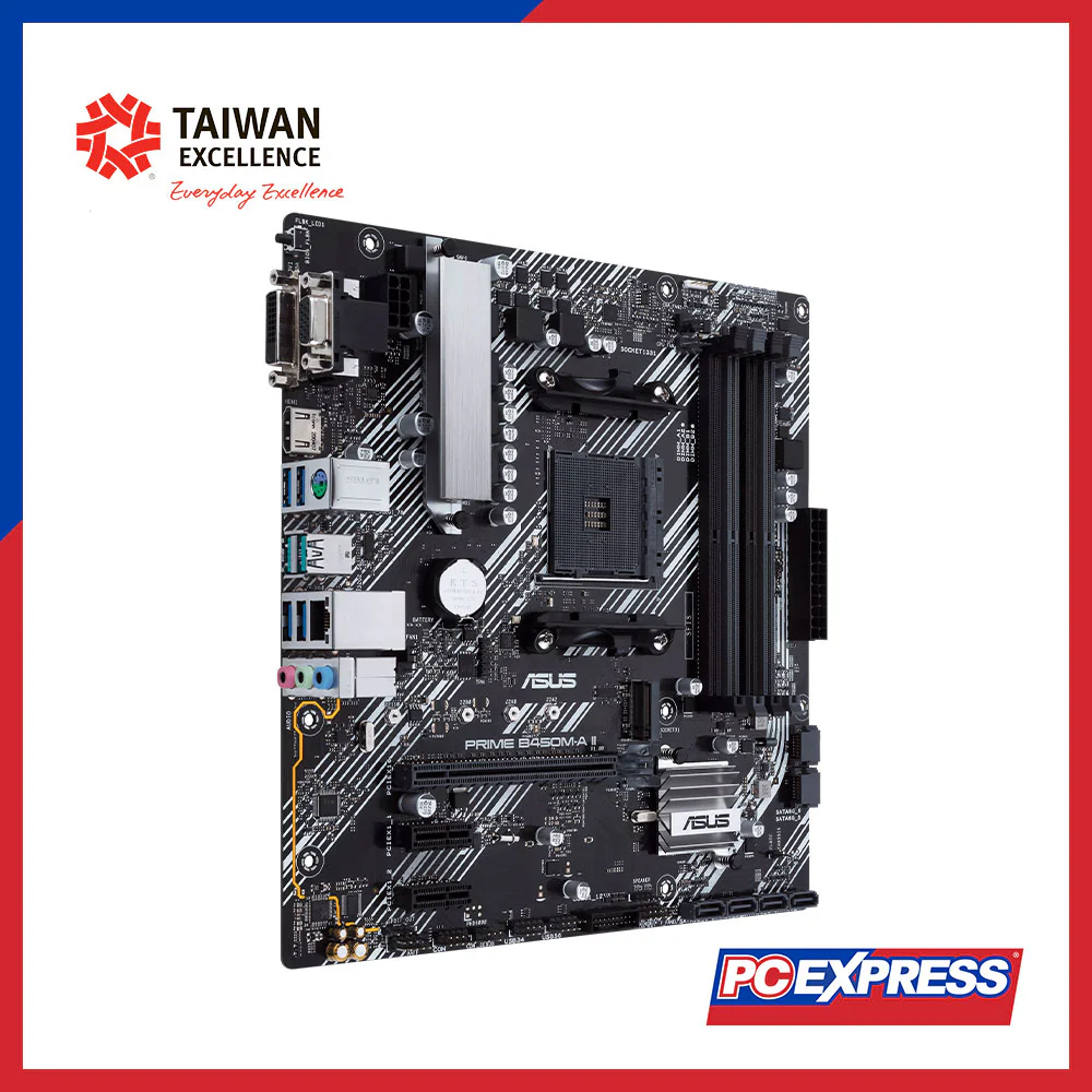 ASUS PRIME B450M-A II CSM mATX Motherboard - Image 2