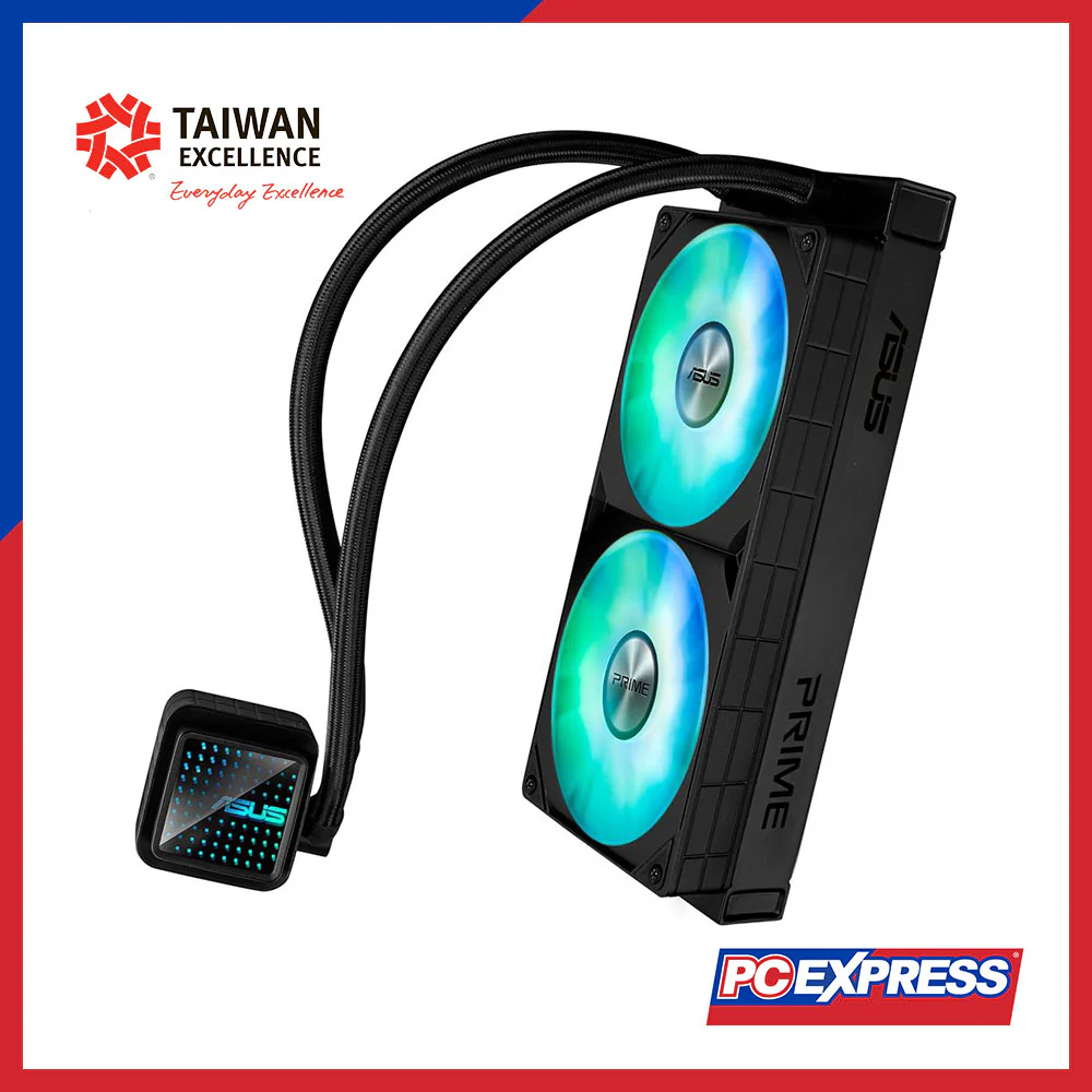 ASUS Prime LC 240 ARGB All-in-One CPU Liquid Cooler Fan - Image 2