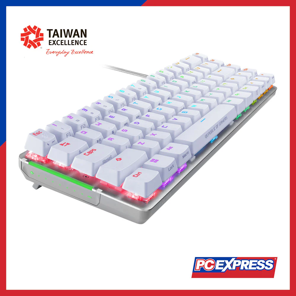 ASUS ROG Falchion Ace (90MP0346-BKUA10) Gaming Keyboard - White - Image 2