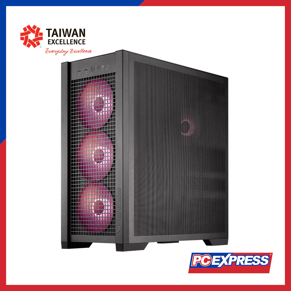 ASUS TUF Gaming GT302 ARGB Tempered Glass Gaming Chassis (Black) - Image 2