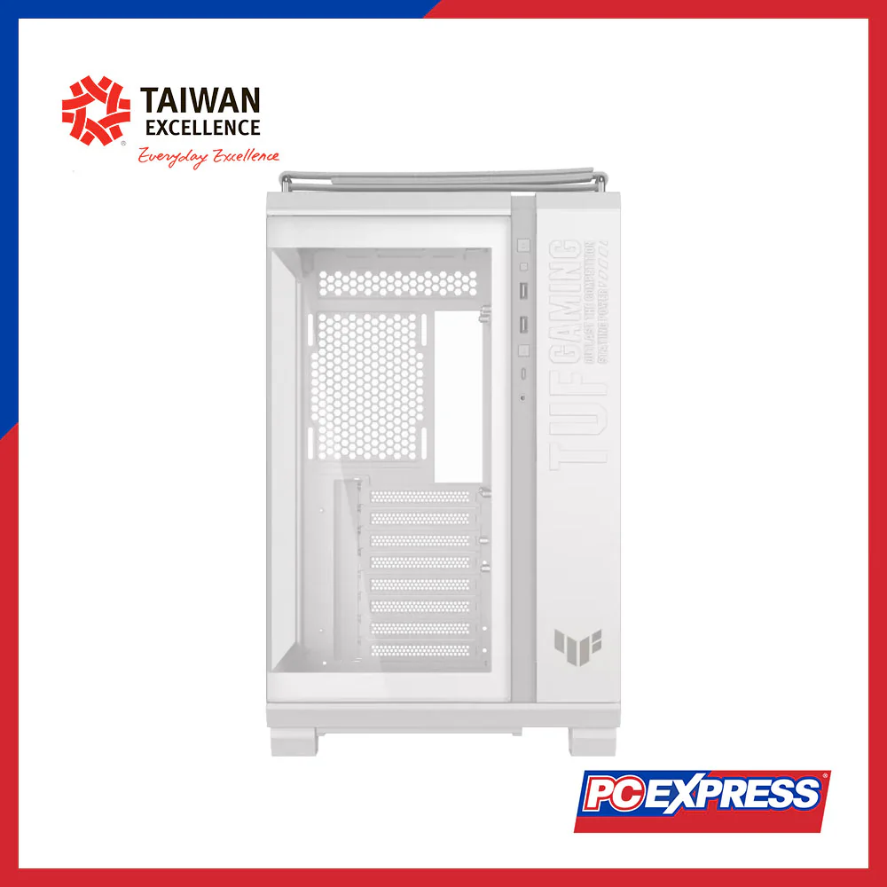 ASUS TUF Gaming GT502 Horizon Mid Tower PC Case - White - Image 2