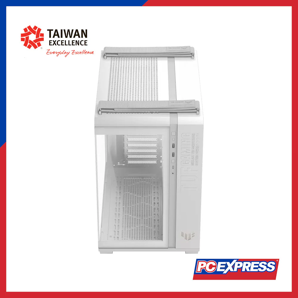 ASUS TUF Gaming GT502 Horizon Mid Tower PC Case - White - Image 4