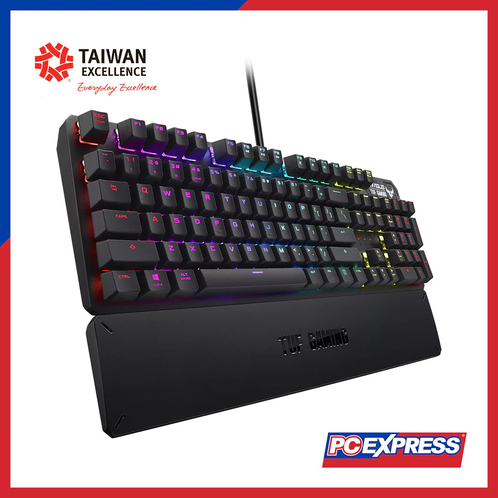 ASUS TUF Gaming K3 (Blue Switch) RGB Mechanical Gaming Keyboard (Gun Metal) - Image 5