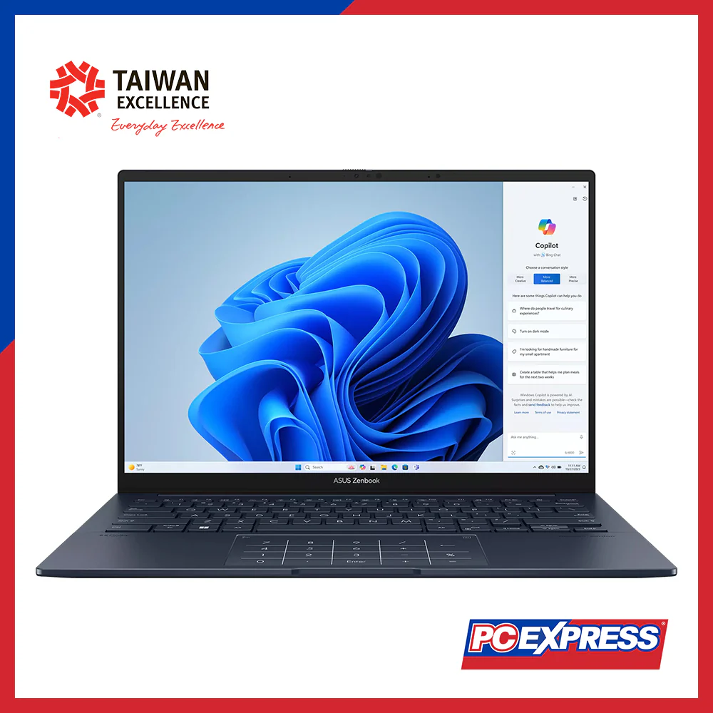 ASUS Zenbook 14 (UX3405CA-ST1286WSM) (90NB14W1-M01W80) Intel® Core™ Ultra 5 Laptop (Ponder Blue)