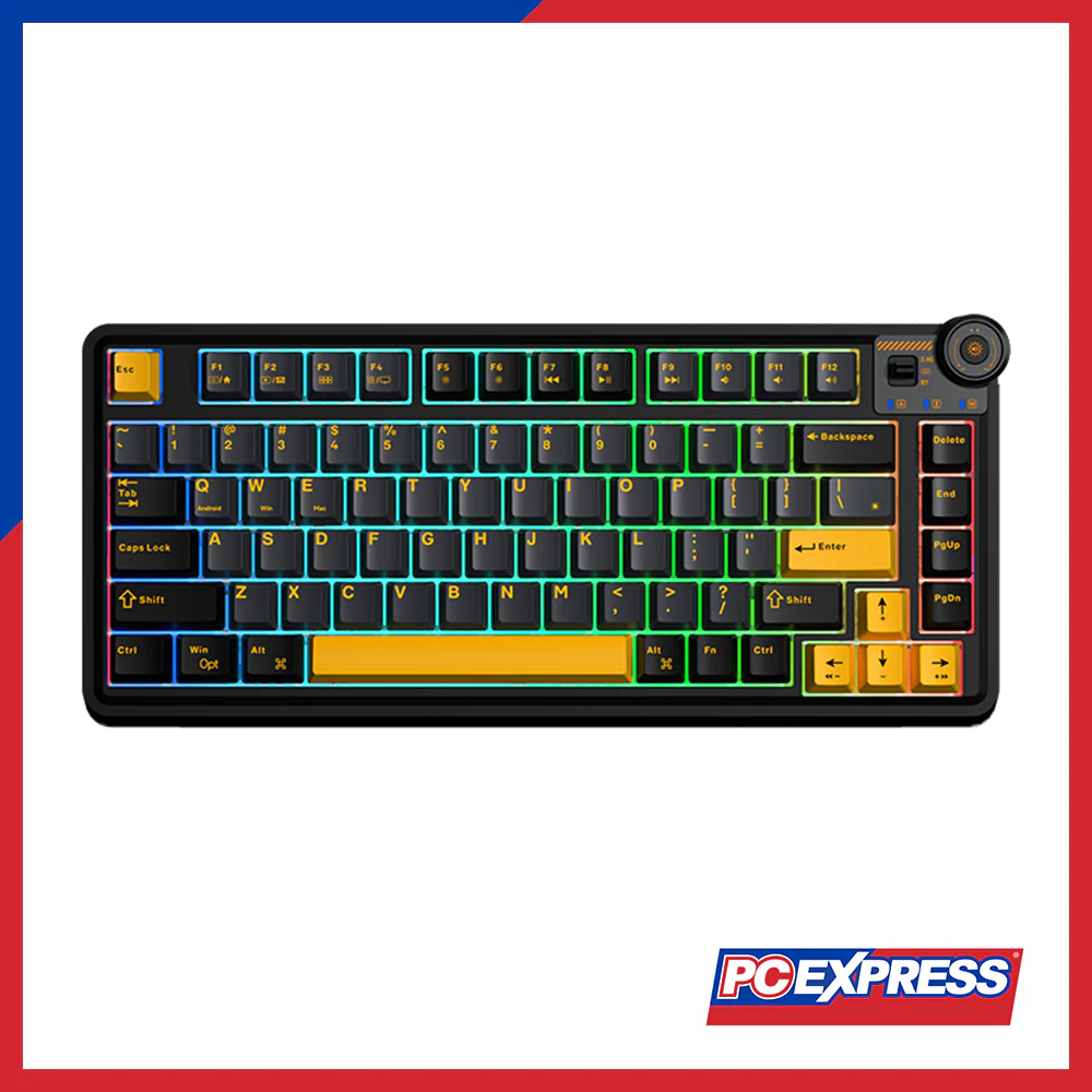 AULA AU75  BLACK GASKET 3IN1 Mechanical Gaming Wireless Keyboard