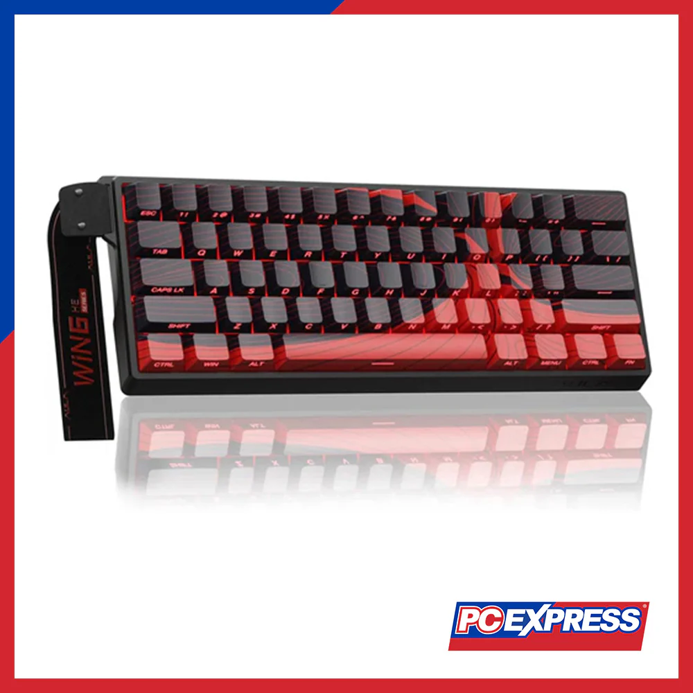 AULA WIN 68 HE Max Wired Magnetic Switch Gaming Keyboard - Black/Red - Image 2