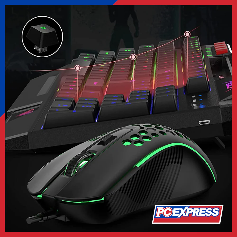 AULA Wind T650 4IN1  Wired (Keyboard + Mouse + Headset + Mouse Pad Set) Combo - Black - Image 5