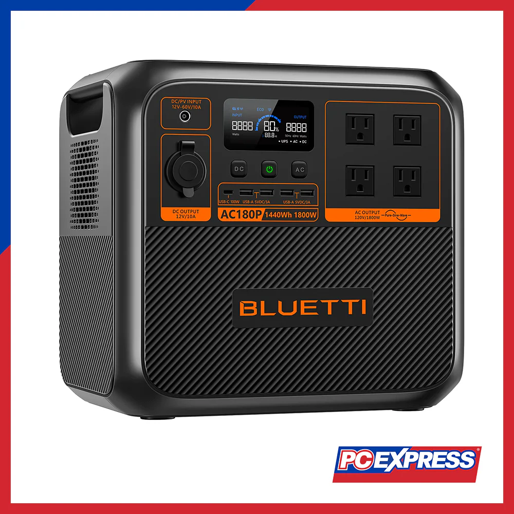 BLUETTI AC180P Solar Portable Power Station | 1,800W - Image 3