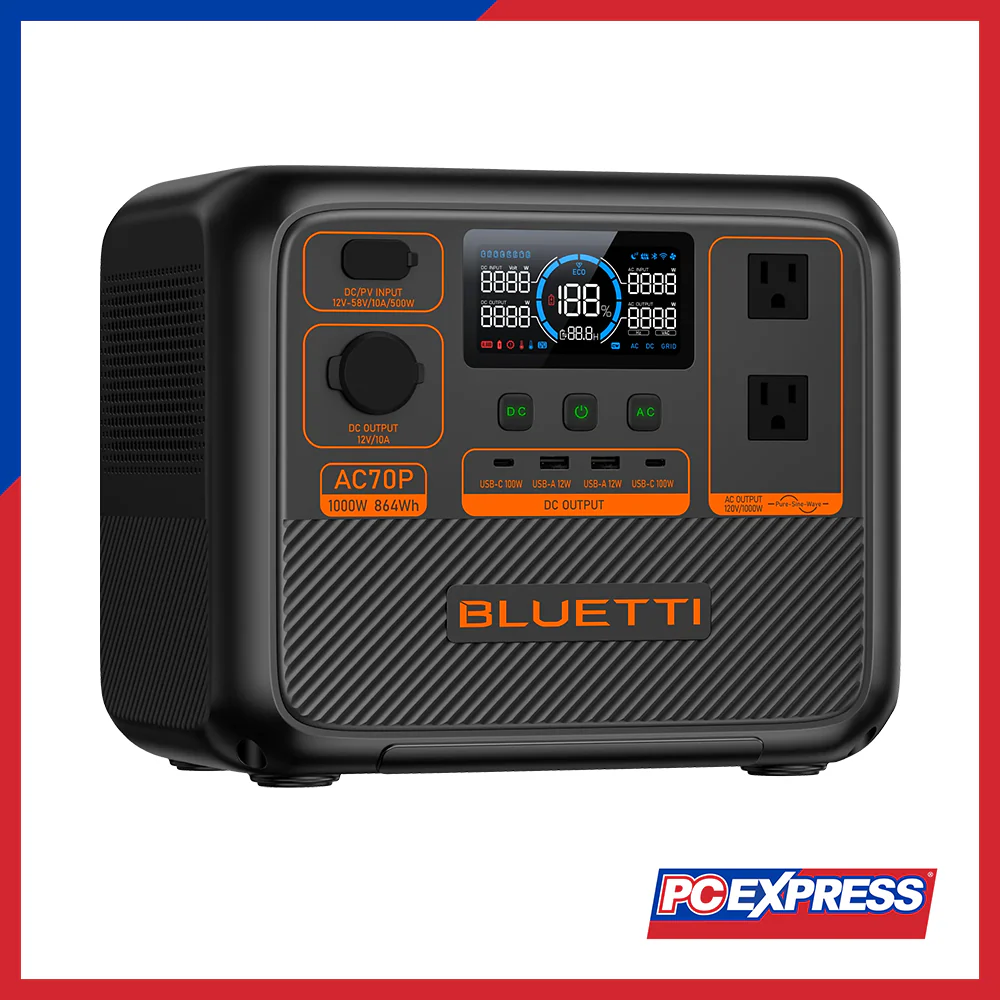 BLUETTI AC70P Portable Power Station | 1000W - Image 3