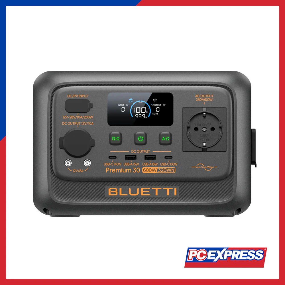 BLUETTI Premium 30 V2 320WH 600W Portable Power Station