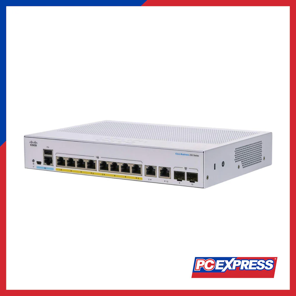 CISCO Business CBS250 (CBS250-8T-D-EU) 8-Port GE Smart Switch