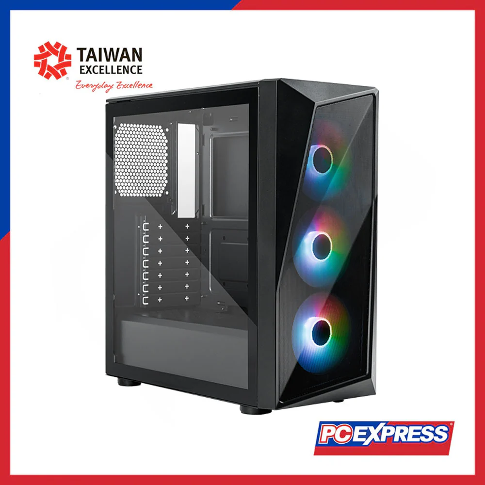 COOLER MASTER CMP 520 (CP520-KGNN-S00) Mid Tower ATX Chassis (Black) - Image 2