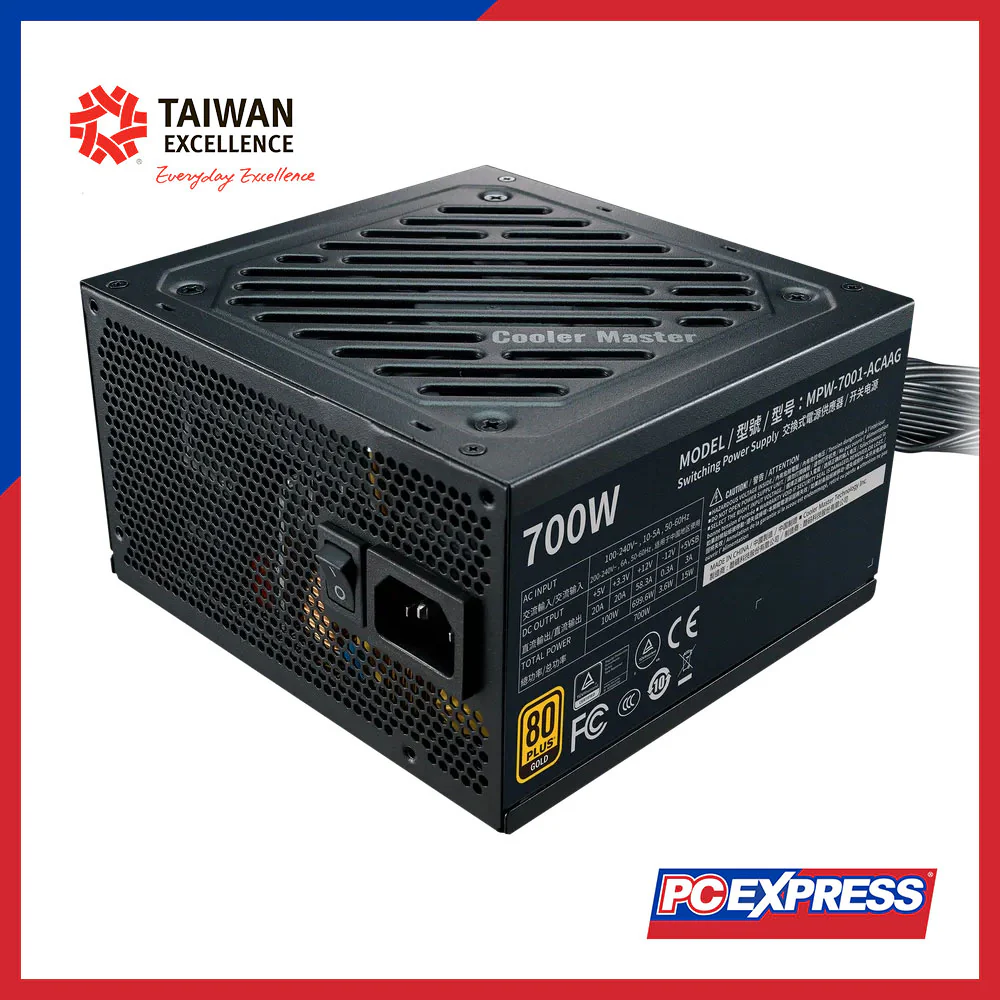 COOLER MASTER G700 700W 80+ Gold Non-Modular Power Supply - Image 2