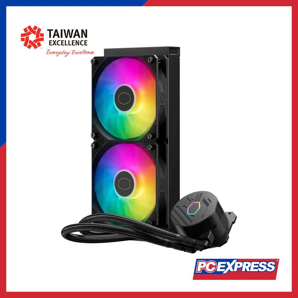 COOLER MASTER MasterLiquid 240L Core ARGB CPU Cooler Fan - Image 4