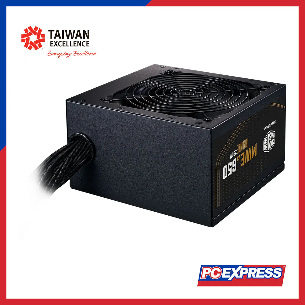 COOLER MASTER MWE V3 650W 80+ Bronze Non-Modular Power Supply - Image 2