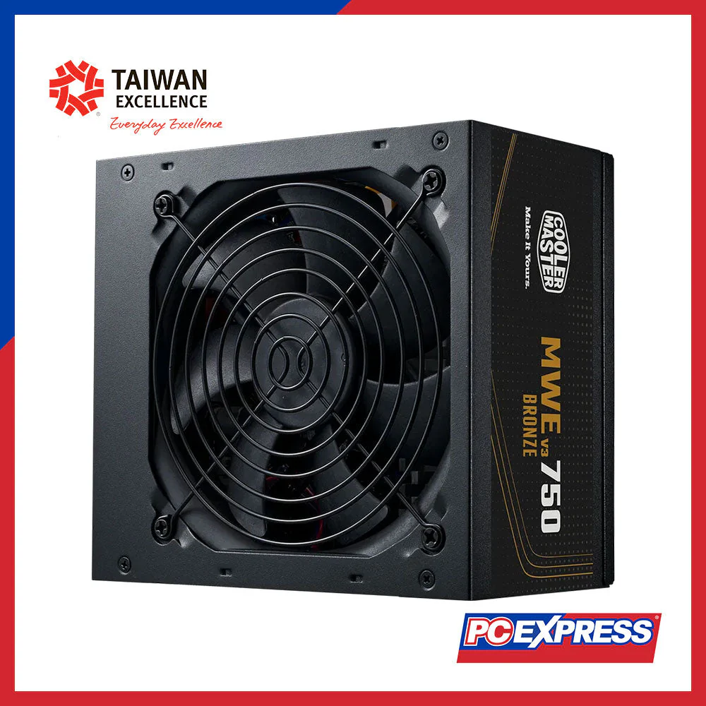 COOLER MASTER MWE V3 750W 80+ Bronze Non-Modular Power Supply