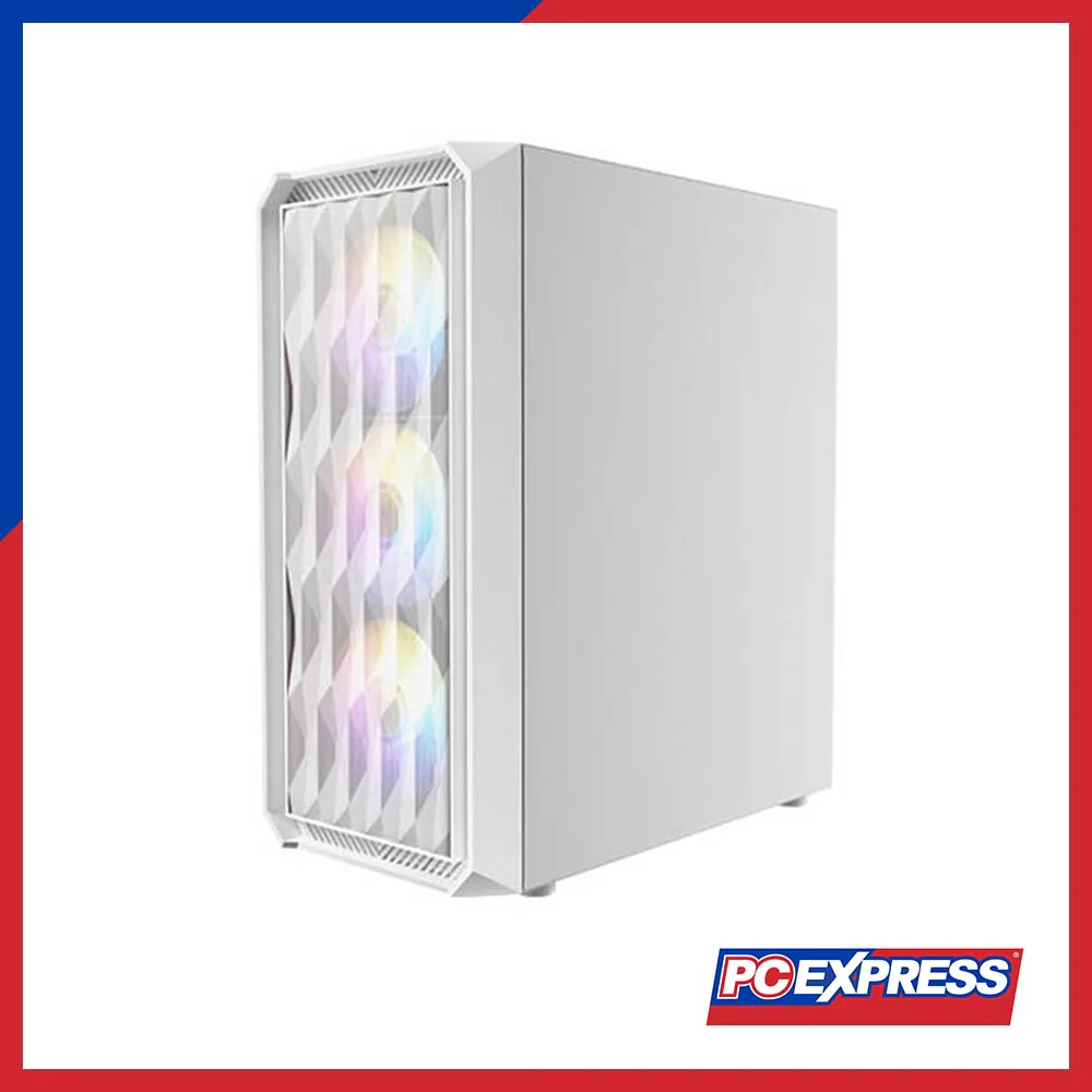 ANTEC NX292 White Tempered Glass RGB Mid Tower Gaming Chassis (WITH FREE MOUSEPAD) - Image 3