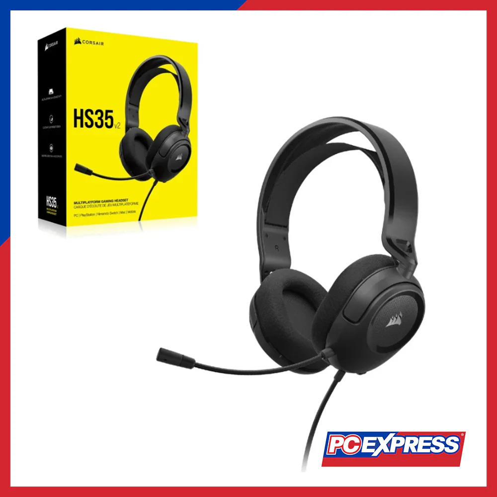 CORSAIR HS35 SURROUND V2 Multiplatform (CS-CA-9011386-AP) Wired Gaming Headset - Black - Image 2