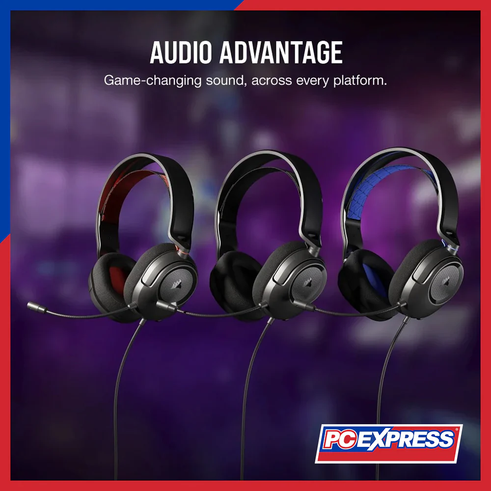CORSAIR HS35 SURROUND V2 Multiplatform (CS-CA-9011386-AP) Wired Gaming Headset - Black - Image 5