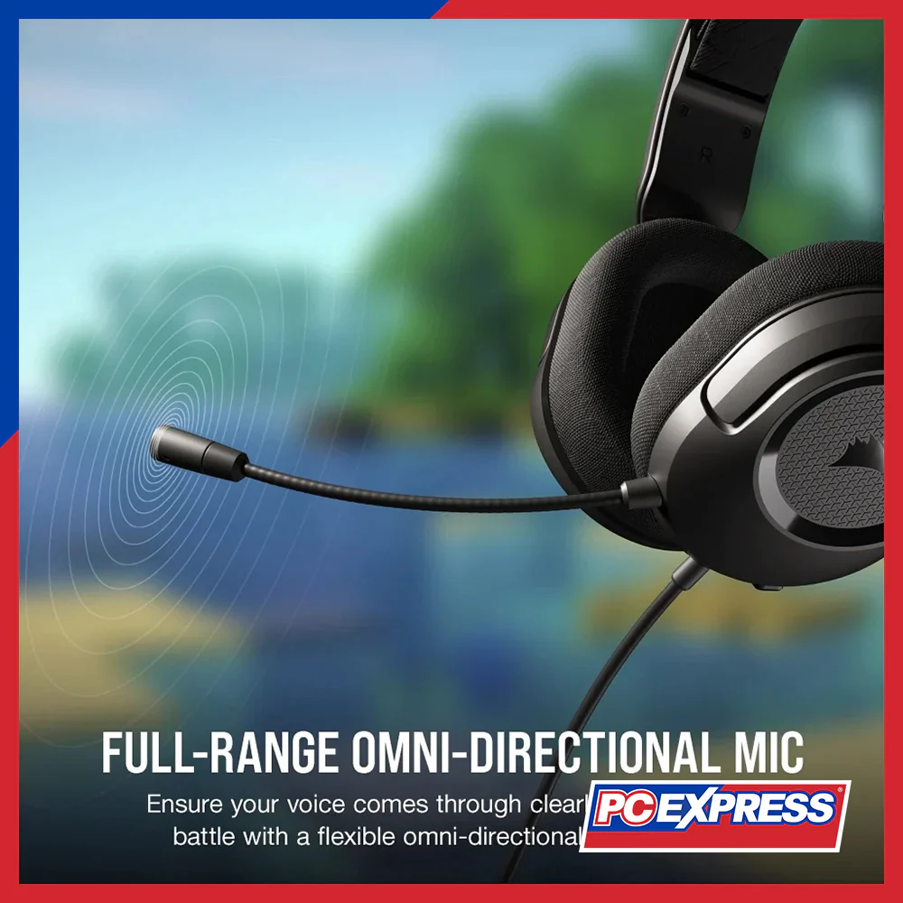 CORSAIR HS35 SURROUND V2 Multiplatform (CS-CA-9011386-AP) Wired Gaming Headset - Black - Image 6