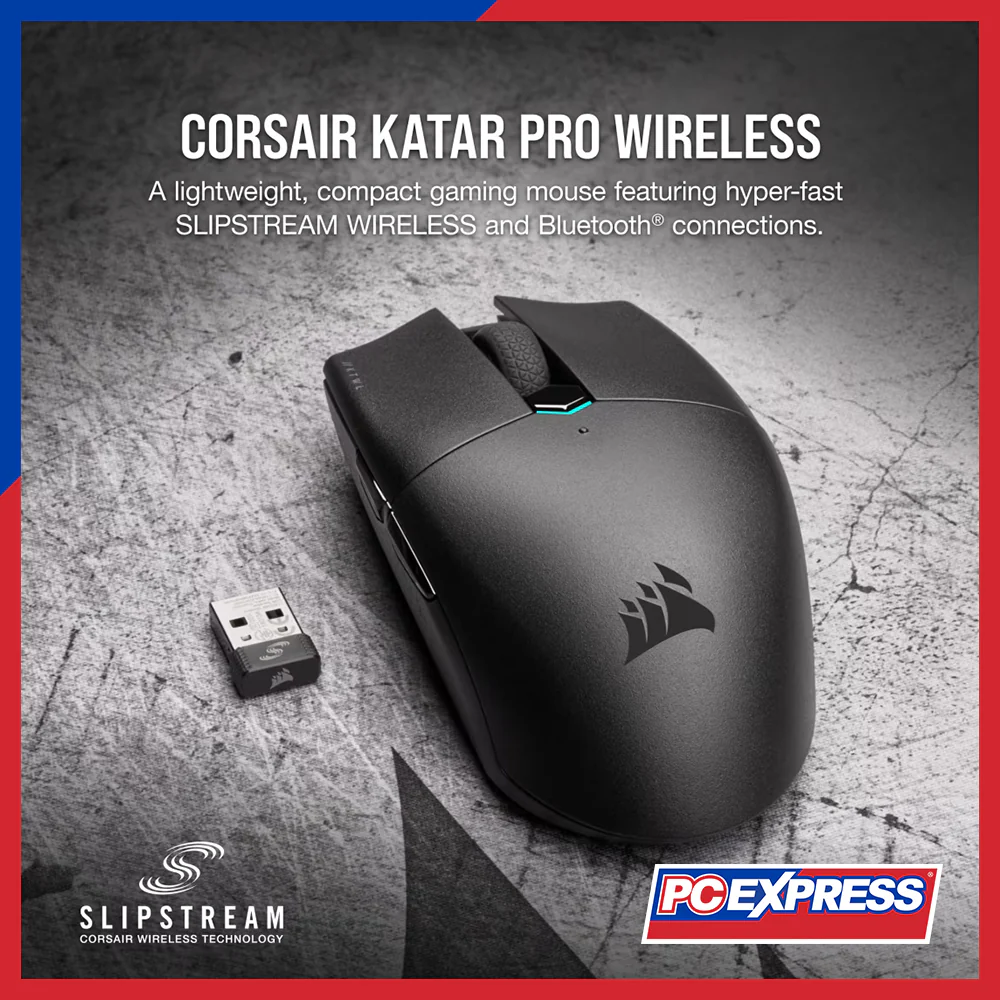 CORSAIR Katar Pro (CS-CH-931C011) RGB Wireless Gaming Mouse - Black - Image 2