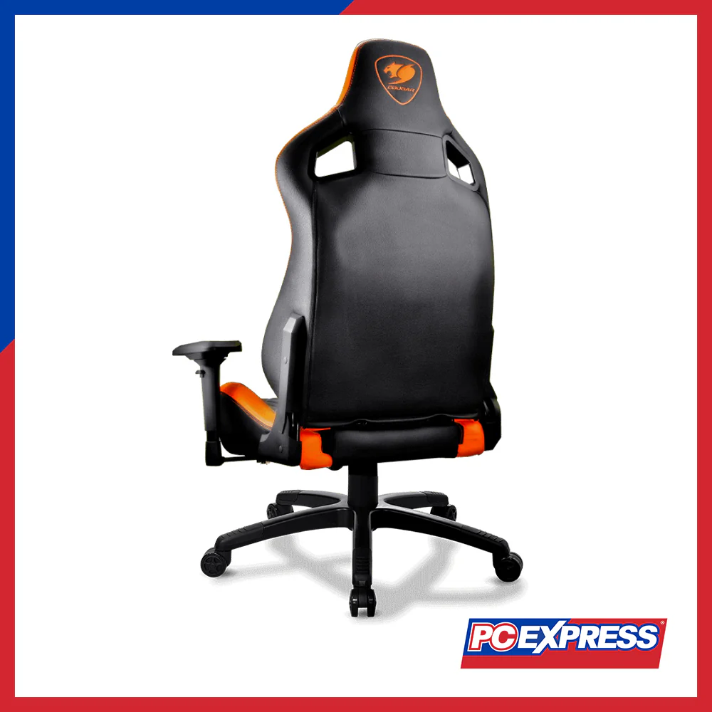 COUGAR Armor S Gaming Chair - Black/Orange PVC Leather - Image 5