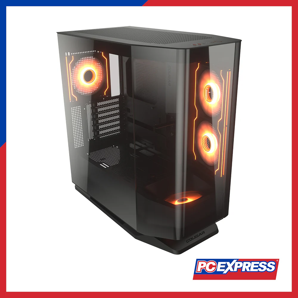 COUGAR FV270 RGB MID Curved Tempered Glass - Black - Image 2