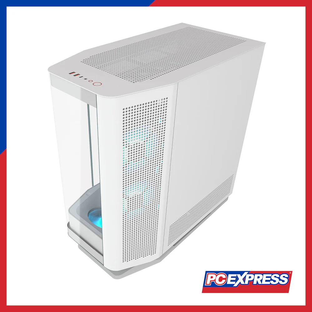 COUGAR FV270 RGB MID Curved Tempered Glass - White - Image 3