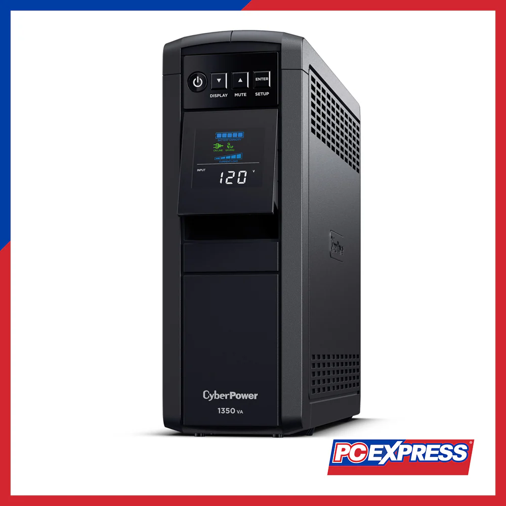 CYBERPOWER CP1350PFCLCD 1350VA/810W Uninterruptible Power Supply - Image 2