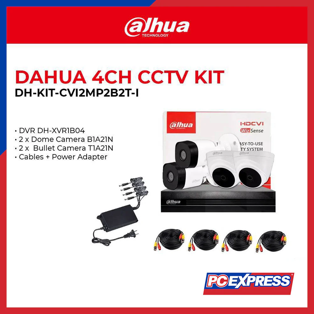 DAHUA DH-KIT (CVI2MP2B2T-I) 4-Channel HDCVI Surveillance Kit - Image 2