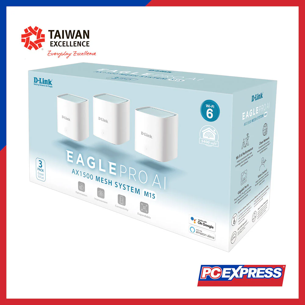 D-LINK M15 AX1500 Wifi Mesh System (3 Pack) - Image 5