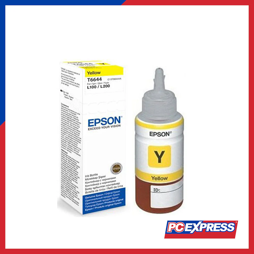 EPSON T6644 Yellow (FOR L100/L200) Ink Bottle