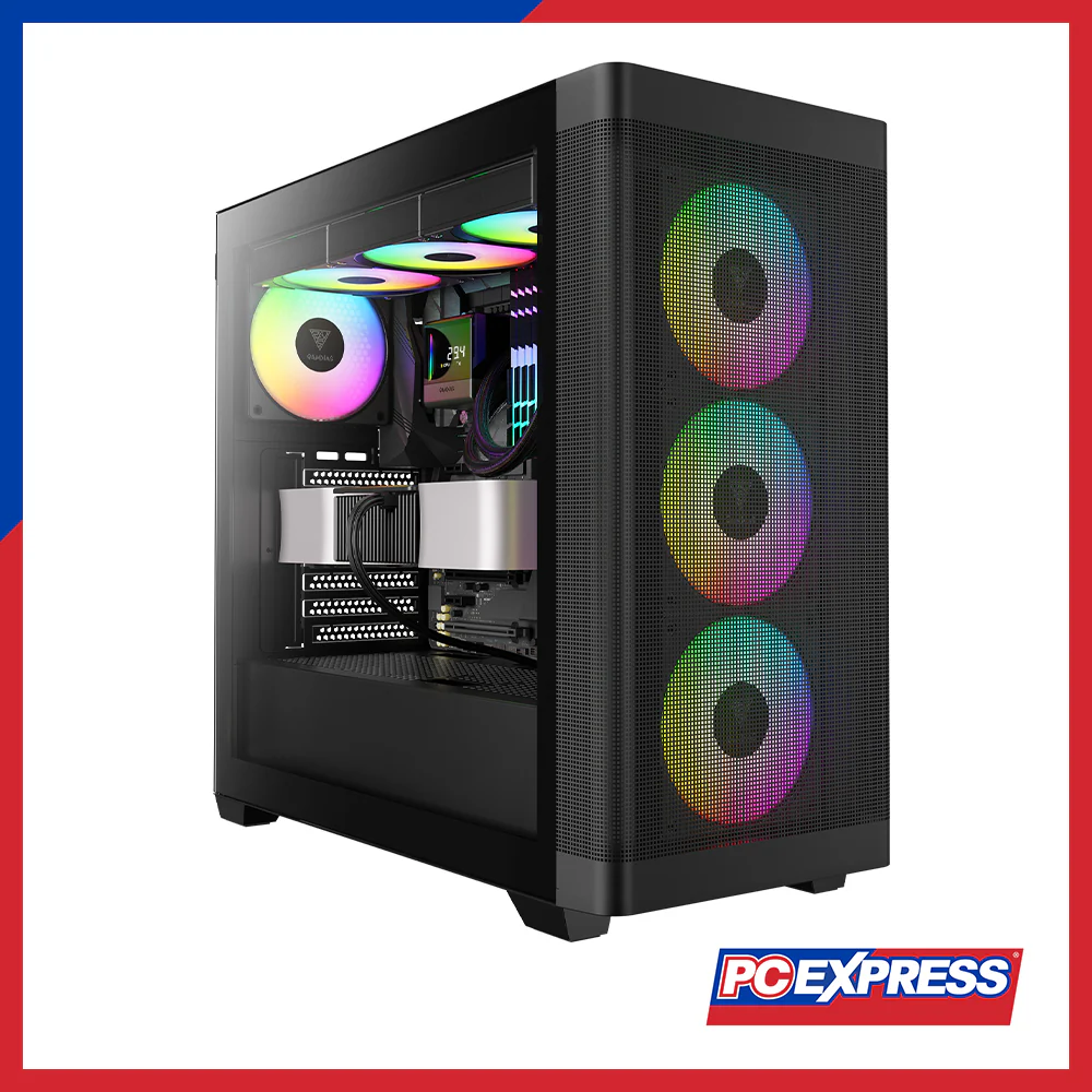 GAMDIAS Athena M3 with Fans MID Tower Case - Mesh Black