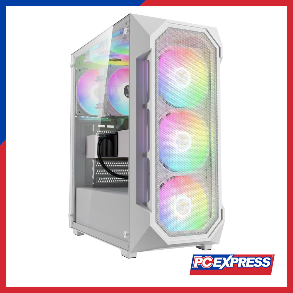 GAMDIAS AURA GC1 ELITE Mesh RGB Mid-tower Case - White