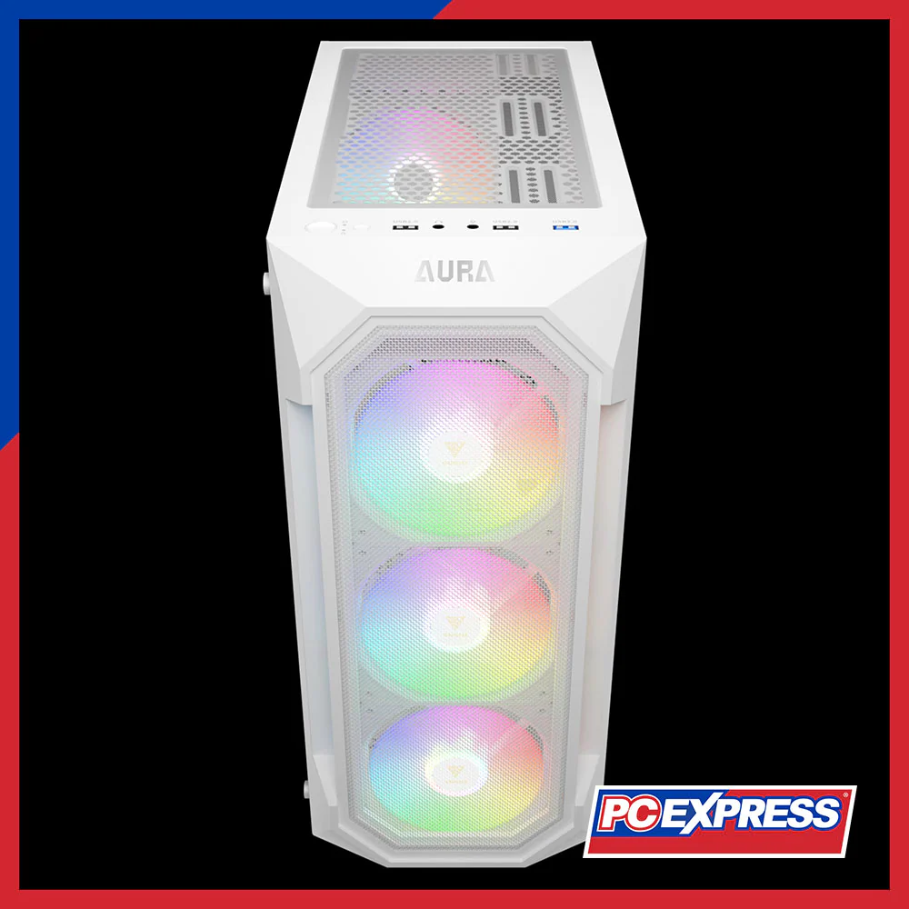 GAMDIAS AURA GC1 ELITE Mesh RGB Mid-tower Case - White - Image 2