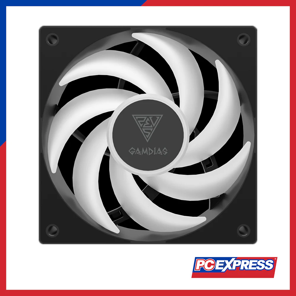 GAMDIAS Aura GL240 V2 Performance RGB Liquid Cooler Fan - Black - Image 4